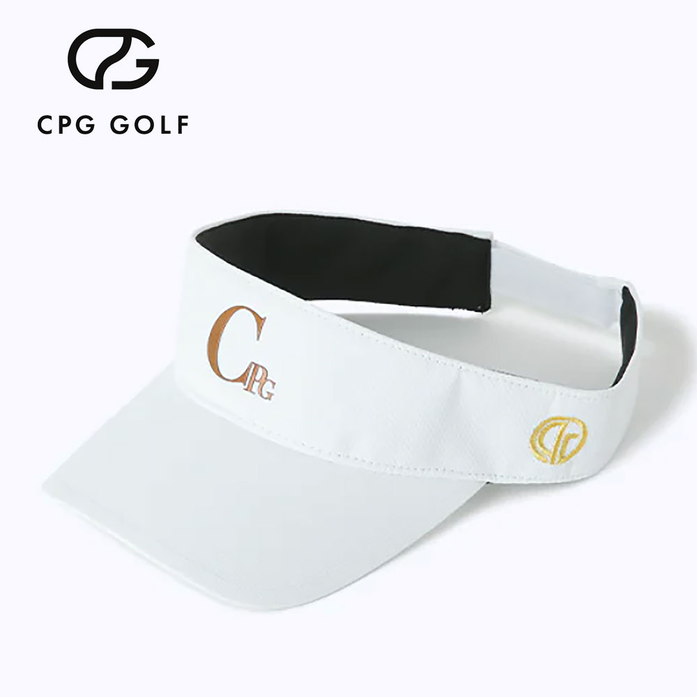 ドレッシーロゴサンバイザー WHITE【CPG GOLF】