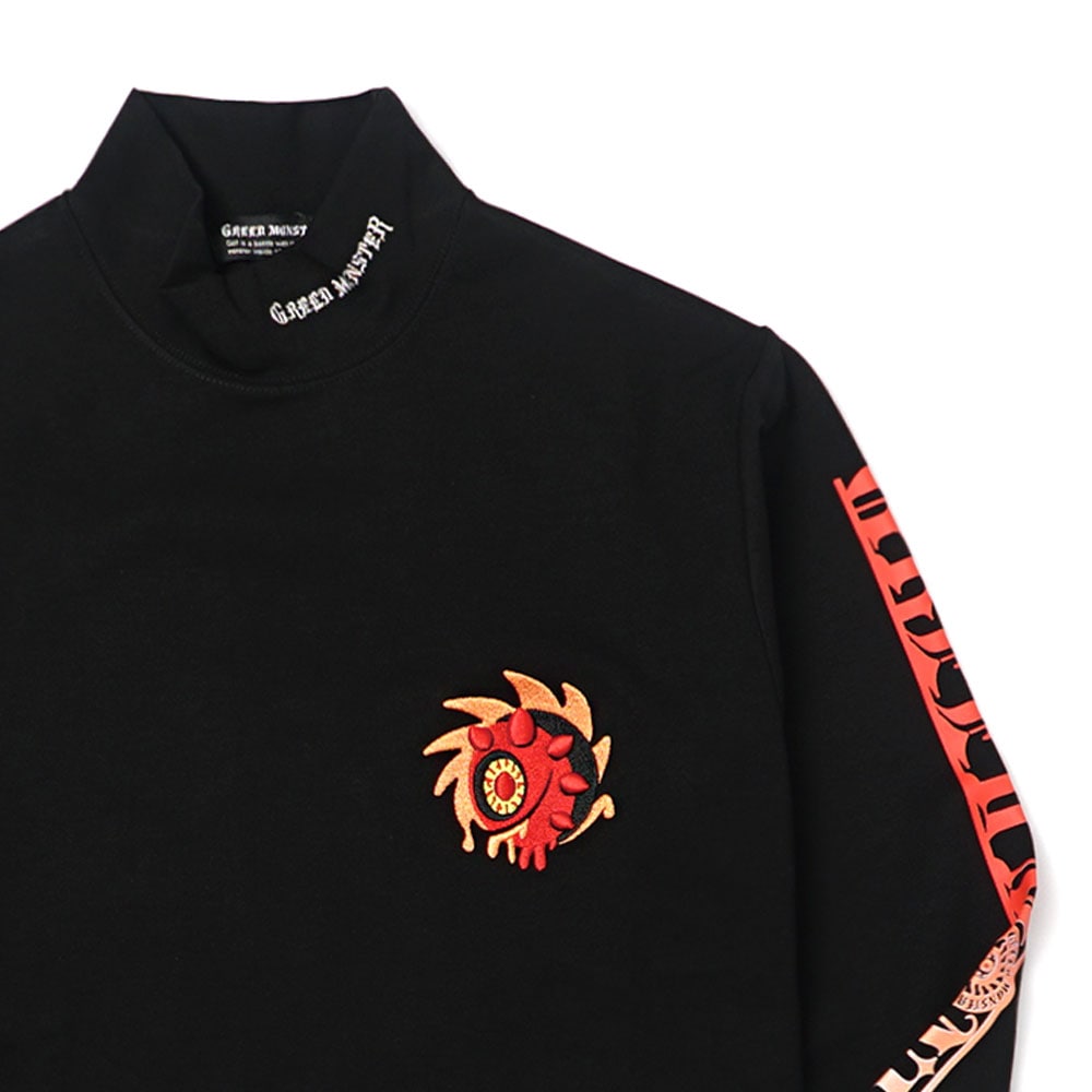 【GREED MONSTER】グリードモンスター GRADATION PRINT モックネック長袖カットソー